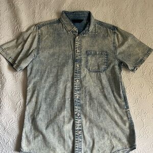 Denim Short Sleeve Men’s Shirt
